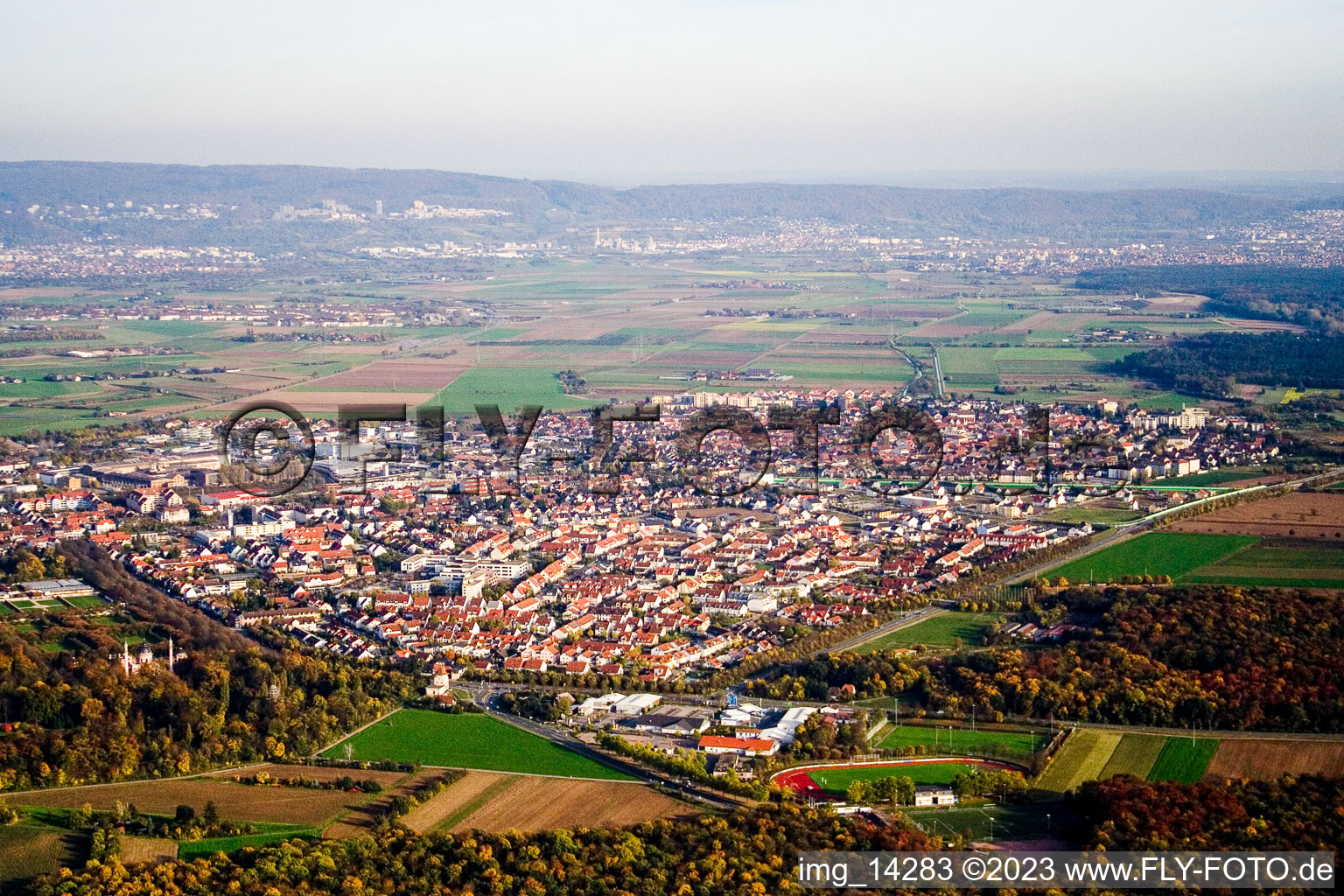 Image drone de Schwetzingen dans le département Bade-Wurtemberg, Allemagne