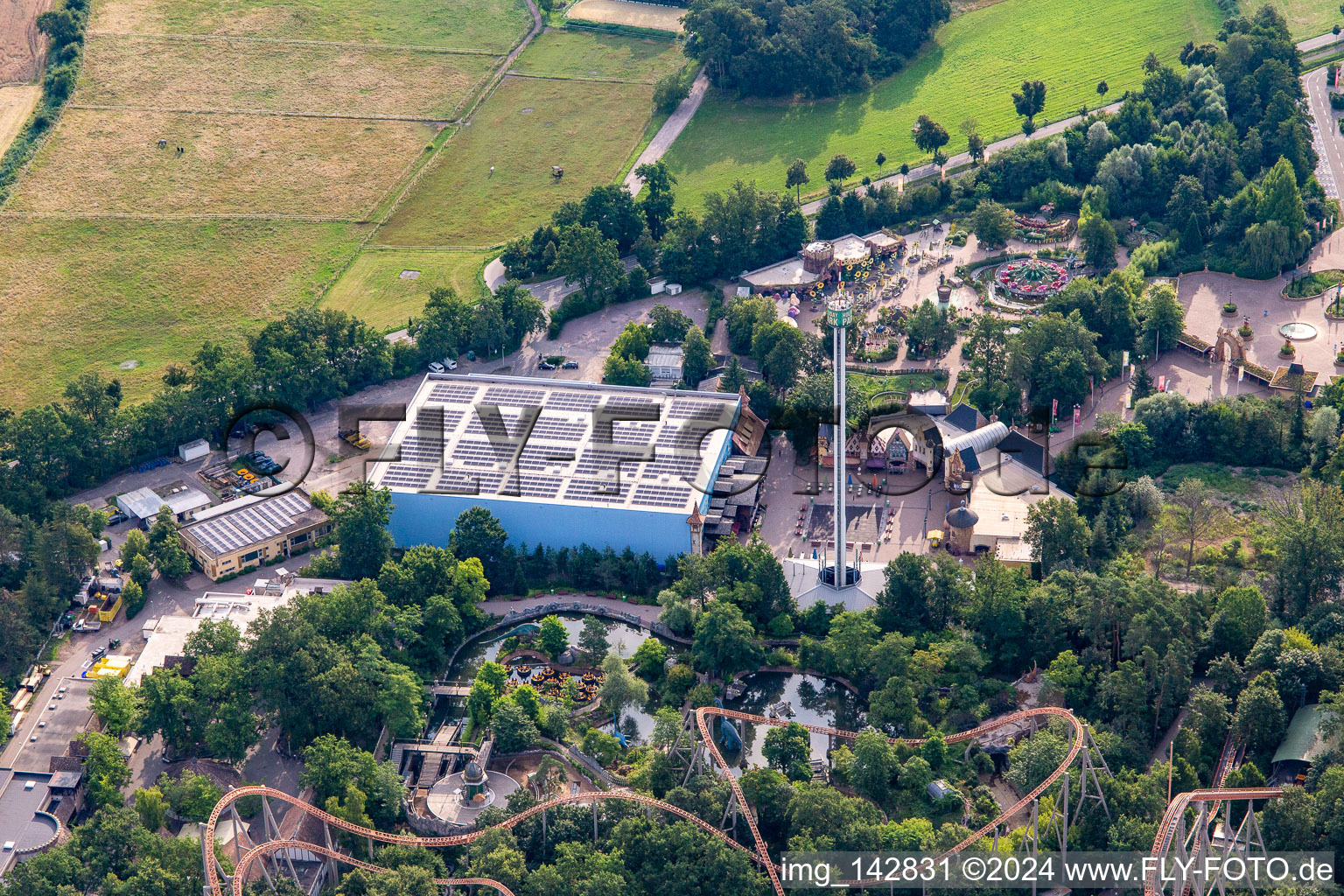 Parc de vacances Allemagne à Haßloch dans le département Rhénanie-Palatinat, Allemagne d'en haut