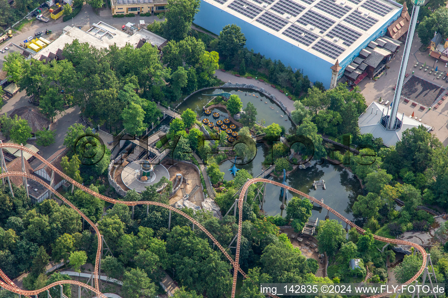 Parc de vacances Allemagne à Haßloch dans le département Rhénanie-Palatinat, Allemagne hors des airs