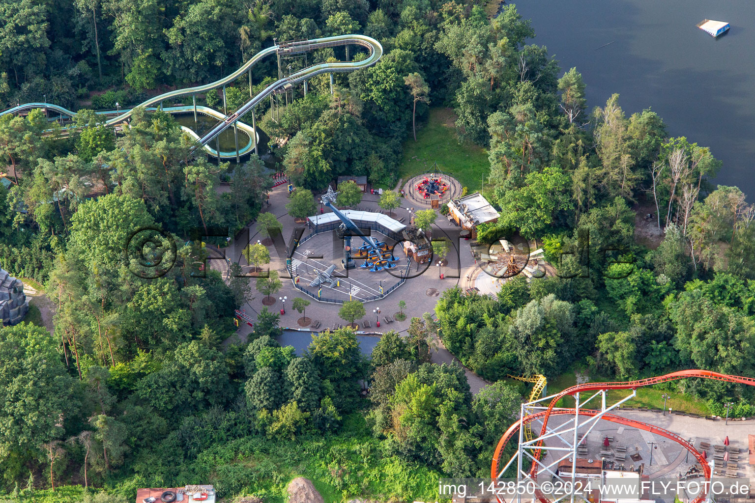 Parc de vacances Allemagne à Haßloch dans le département Rhénanie-Palatinat, Allemagne depuis l'avion