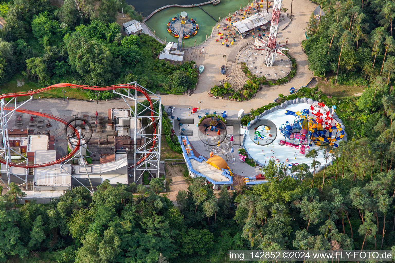 Parc de vacances Allemagne à Haßloch dans le département Rhénanie-Palatinat, Allemagne vue du ciel