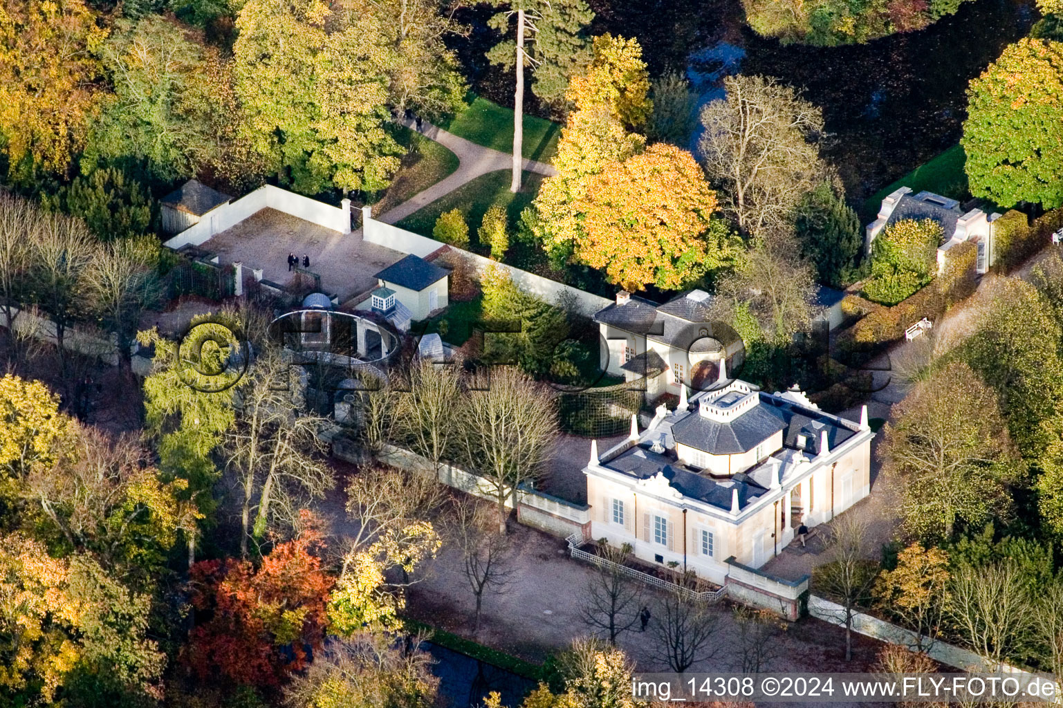 Image drone de Schwetzingen dans le département Bade-Wurtemberg, Allemagne