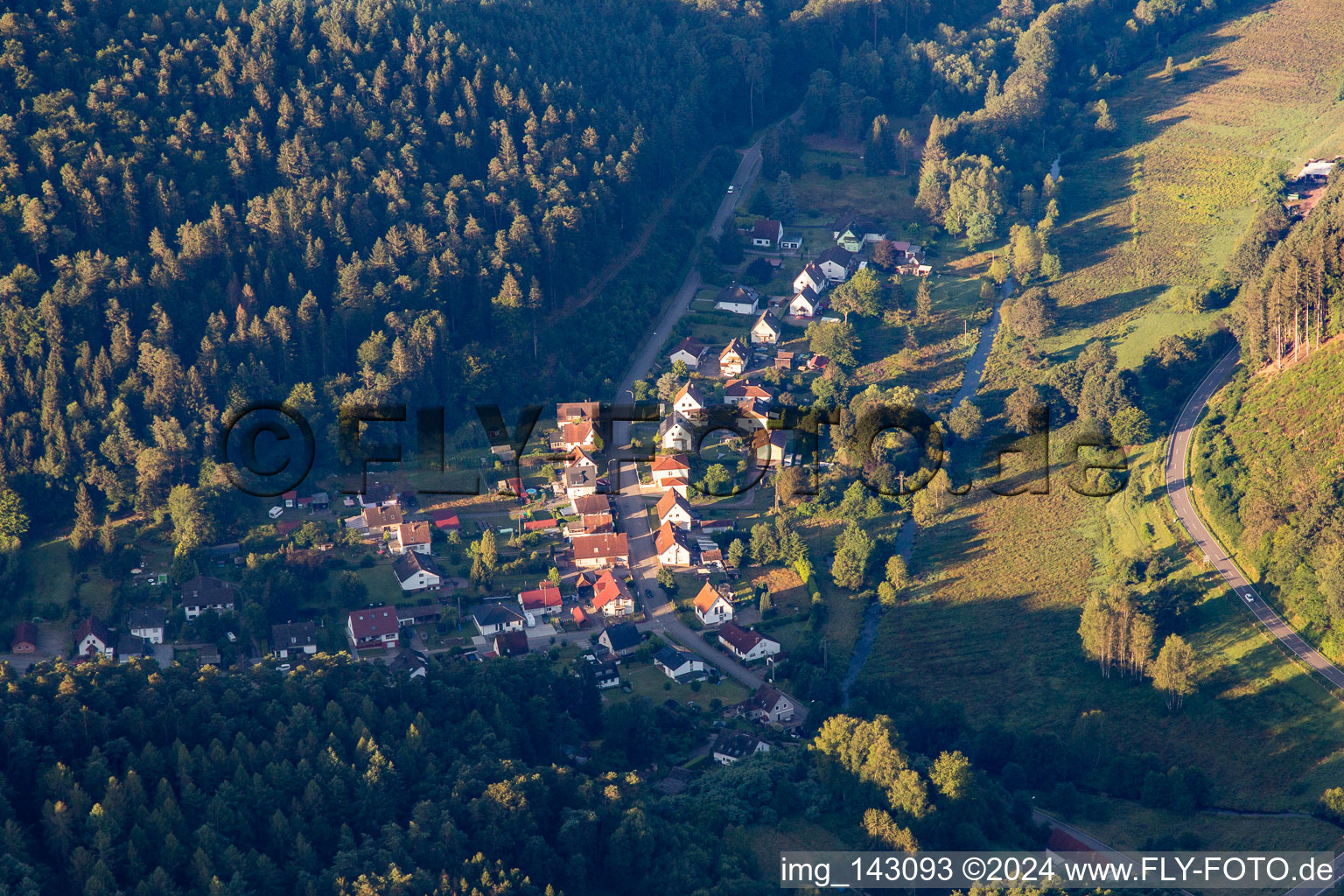 Vue oblique de Quartier Salzwoog in Lemberg dans le département Rhénanie-Palatinat, Allemagne