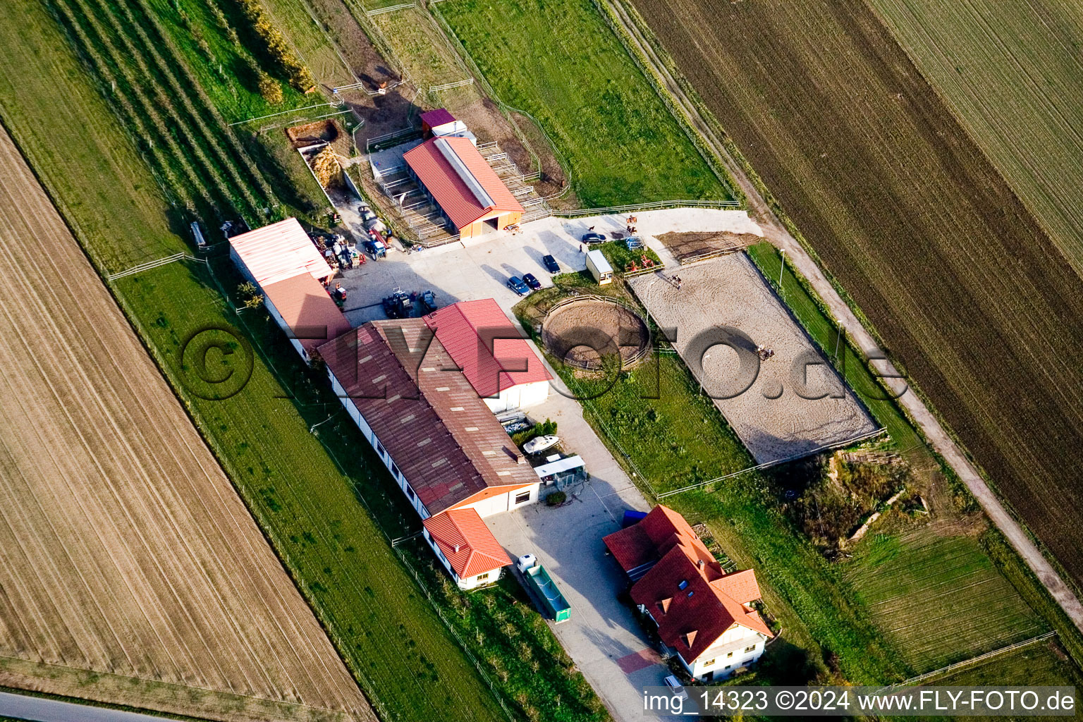 Photographie aérienne de Ketsch dans le département Bade-Wurtemberg, Allemagne