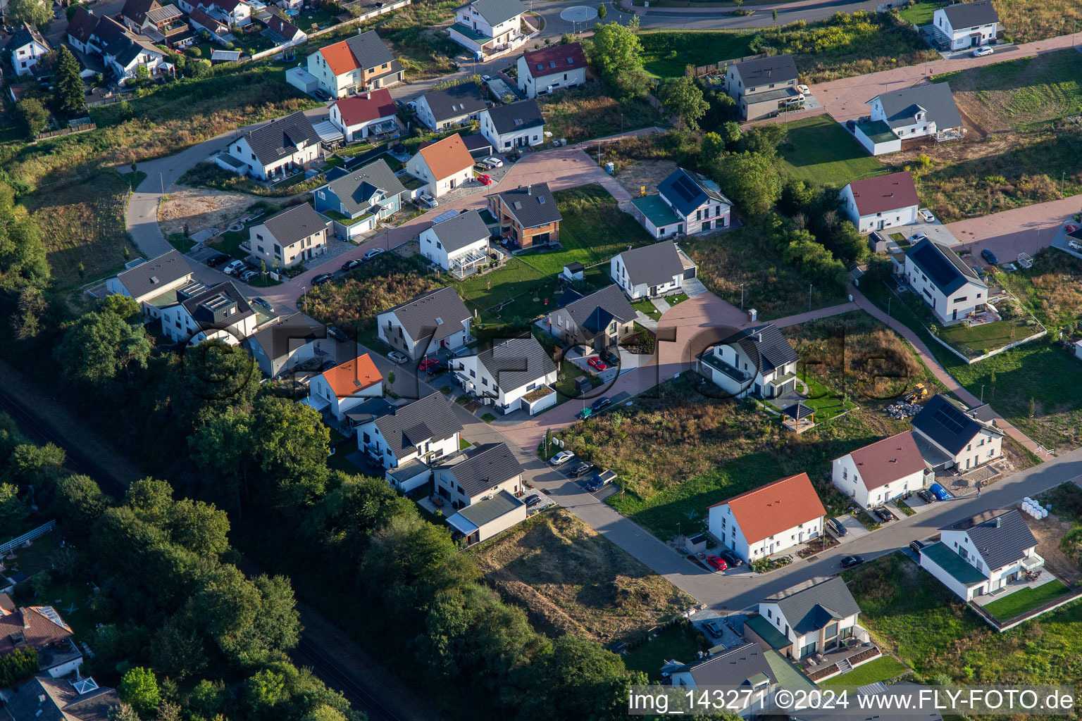 Photographie aérienne de Chemin des roses à Kandel dans le département Rhénanie-Palatinat, Allemagne