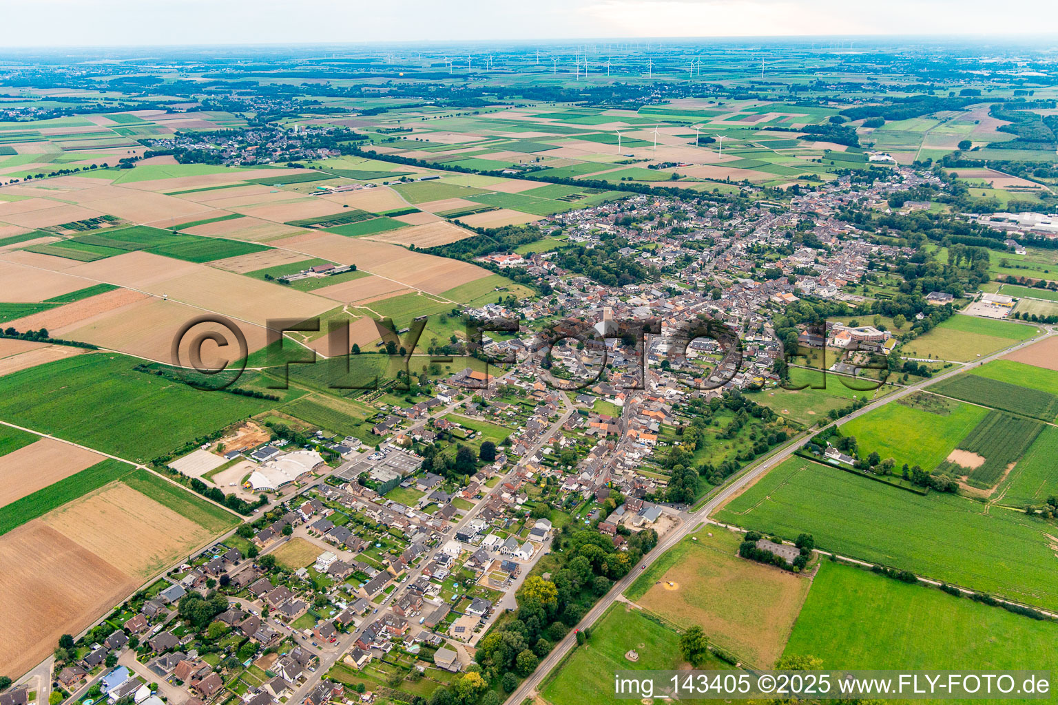 Vue aérienne de Quartier Brachelen in Hückelhoven dans le département Rhénanie du Nord-Westphalie, Allemagne