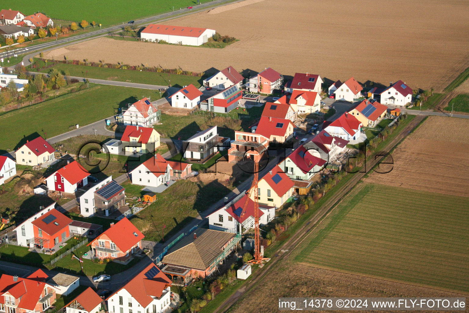 Steinweiler dans le département Rhénanie-Palatinat, Allemagne vue du ciel