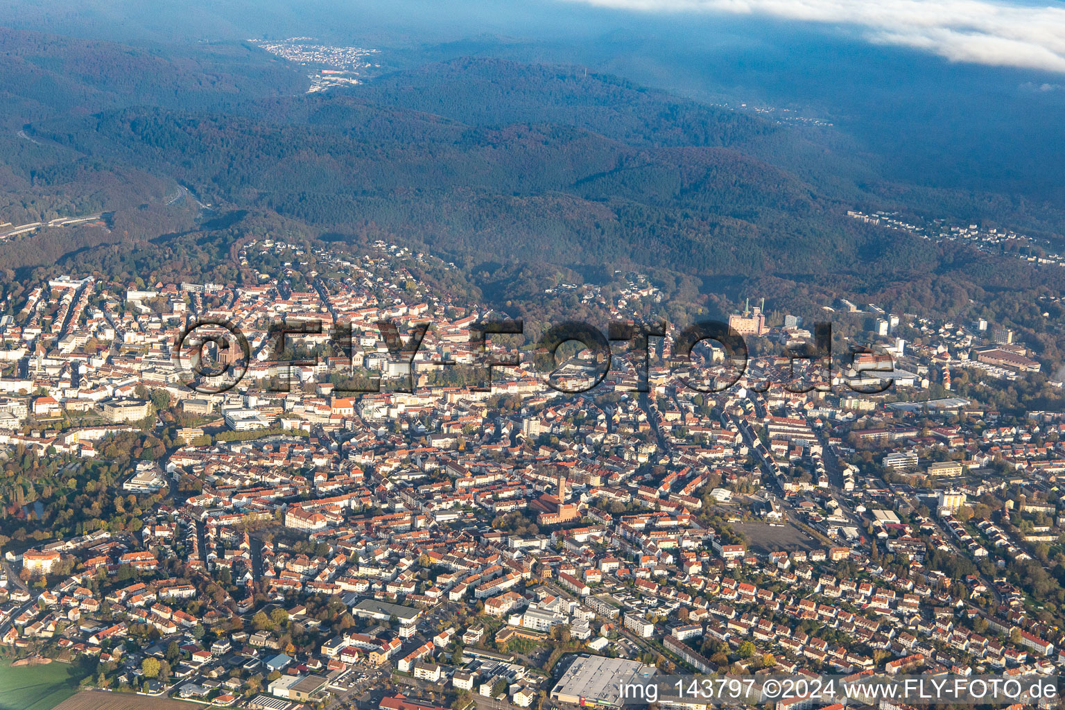 Vue aérienne de Centre à Pirmasens dans le département Rhénanie-Palatinat, Allemagne