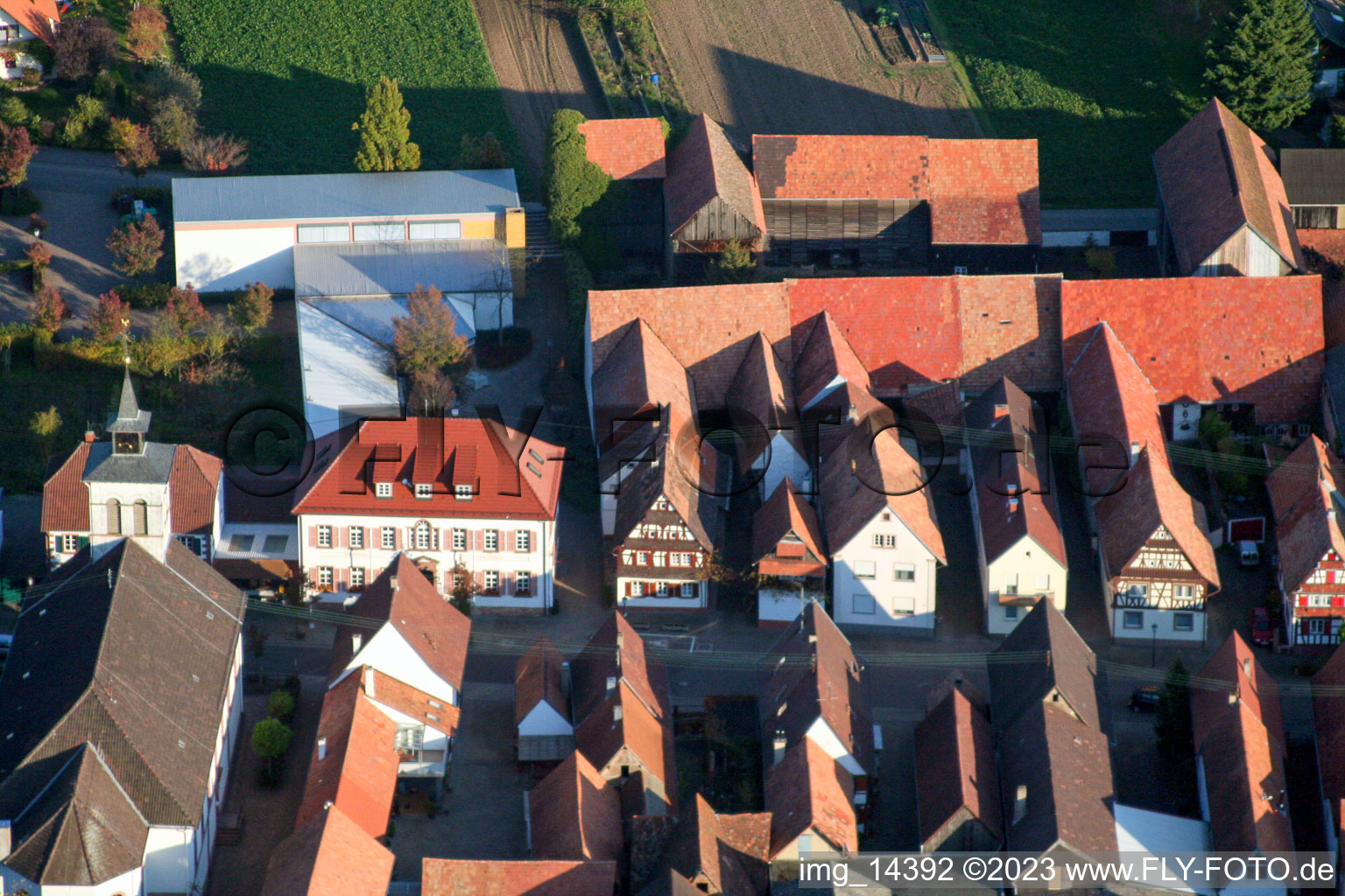 Quartier Hayna in Herxheim bei Landau dans le département Rhénanie-Palatinat, Allemagne vue du ciel