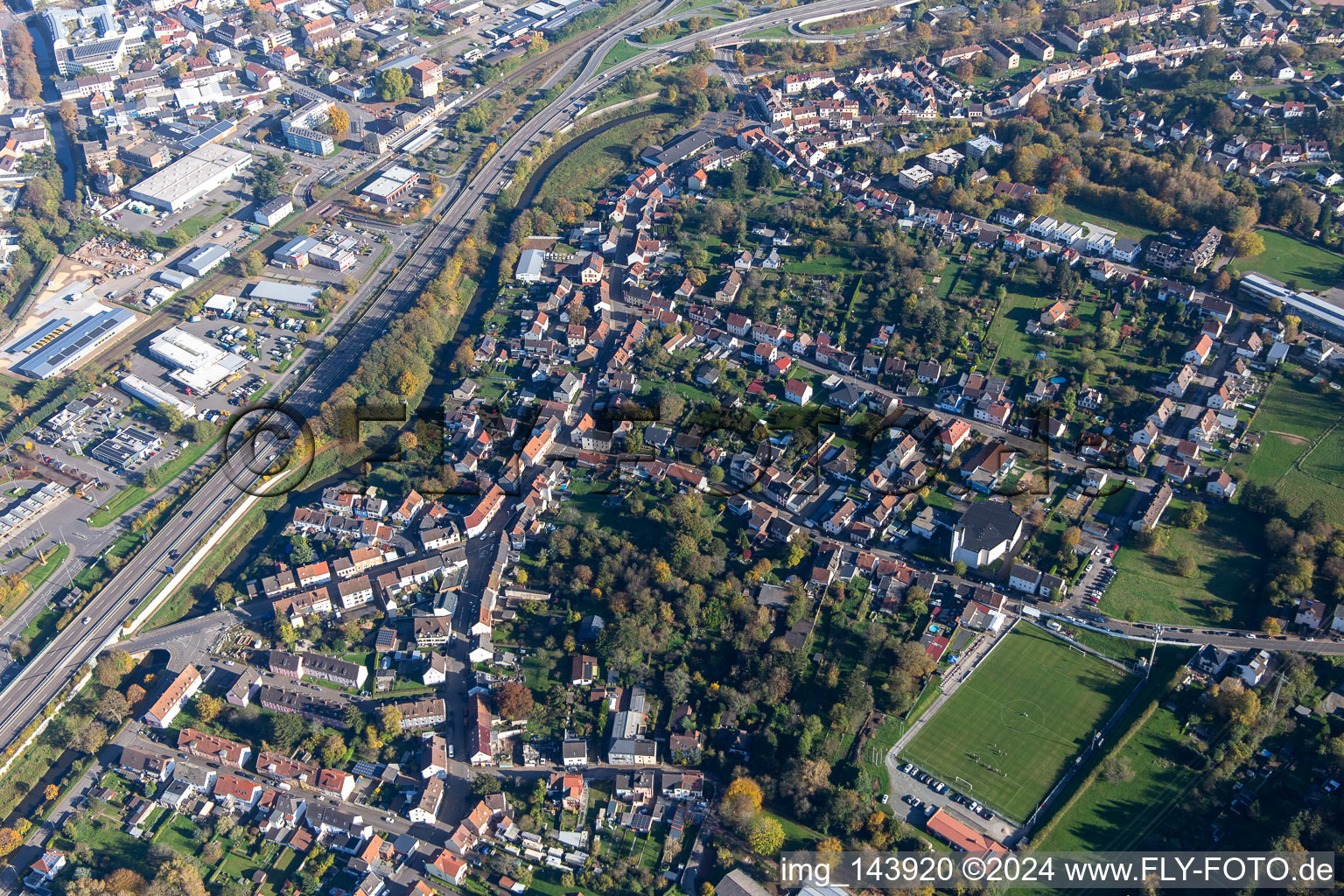 Vue aérienne de Quartier Bubenhausen in Zweibrücken dans le département Rhénanie-Palatinat, Allemagne