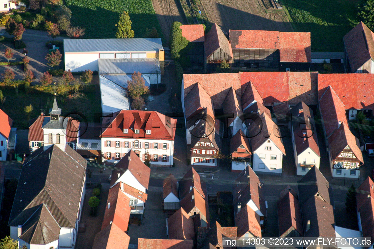 Enregistrement par drone de Quartier Hayna in Herxheim bei Landau dans le département Rhénanie-Palatinat, Allemagne