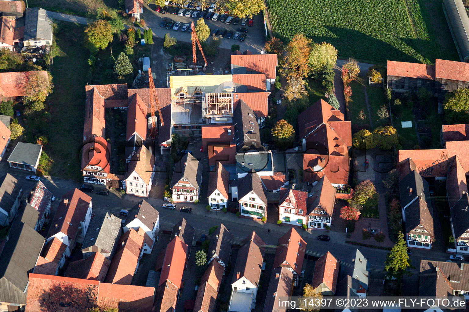 Quartier Hayna in Herxheim bei Landau dans le département Rhénanie-Palatinat, Allemagne vu d'un drone