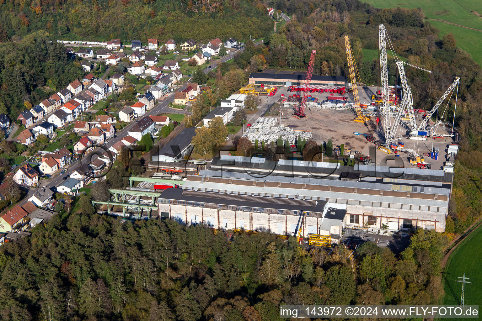 Vue aérienne de Quartier Bierbach in Blieskastel dans le département Sarre, Allemagne