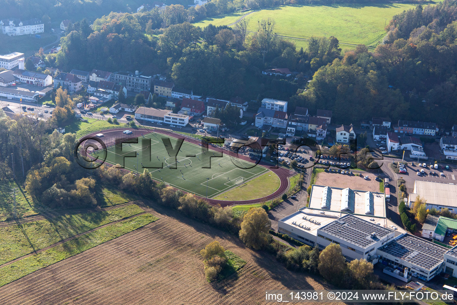 Vue aérienne de SC Blieskastel/Lautzkirchen eV à le quartier Lautzkirchen in Blieskastel dans le département Sarre, Allemagne