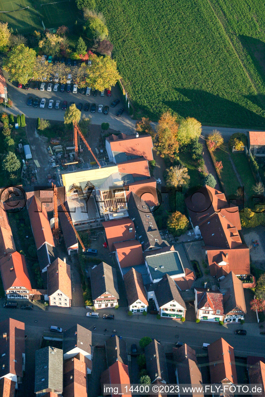 Vue aérienne de Quartier Hayna in Herxheim bei Landau dans le département Rhénanie-Palatinat, Allemagne