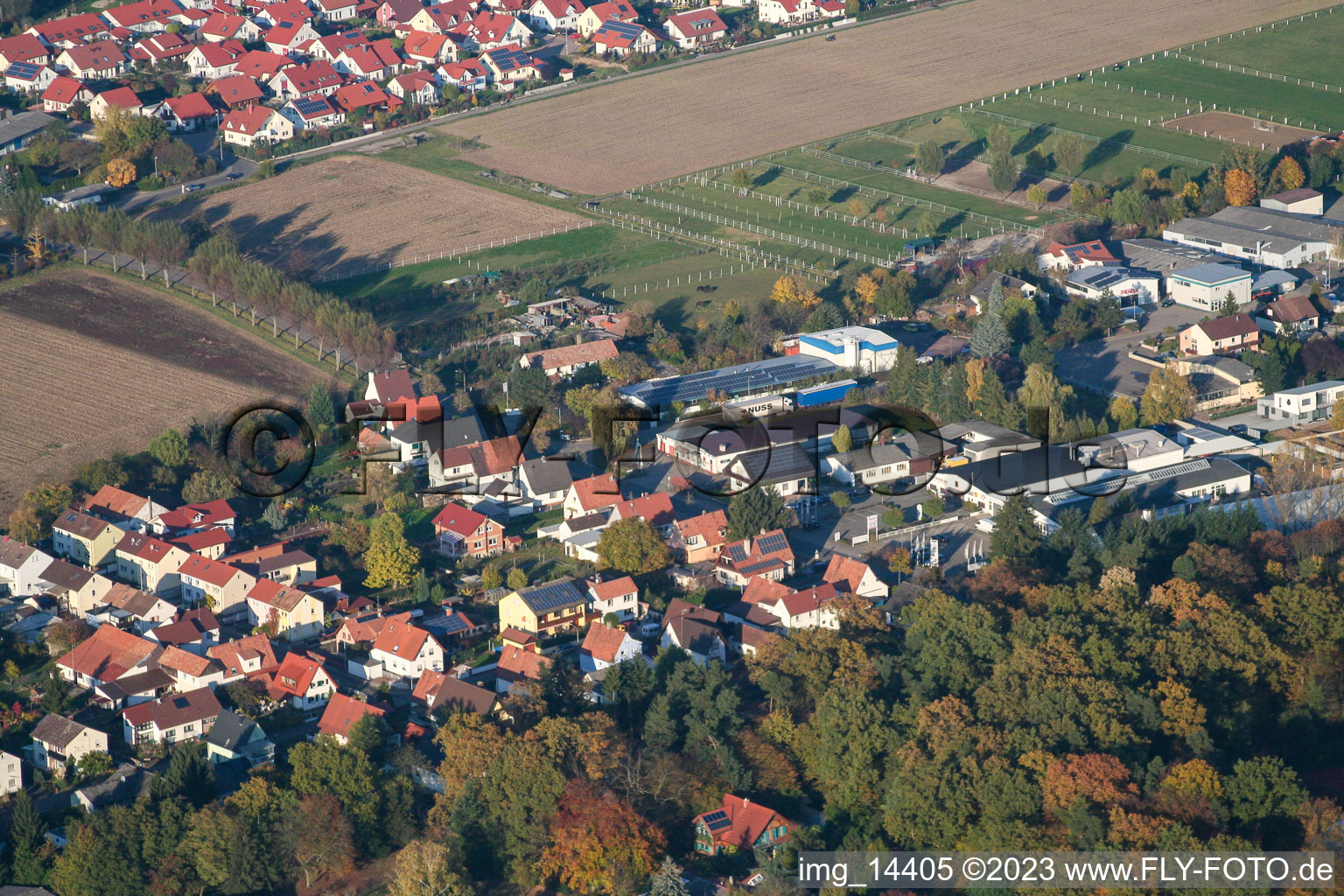 Image drone de Quartier Herxheim in Herxheim bei Landau dans le département Rhénanie-Palatinat, Allemagne