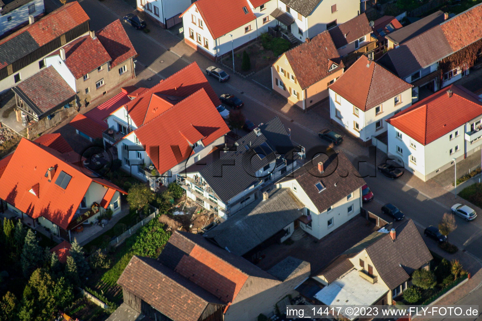 Quartier Herxheim in Herxheim bei Landau dans le département Rhénanie-Palatinat, Allemagne hors des airs