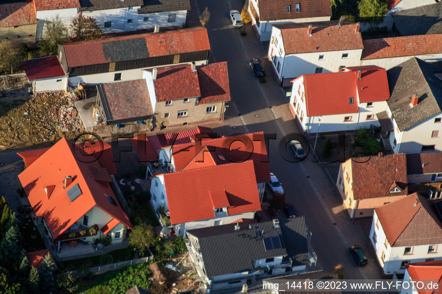 Quartier Herxheim in Herxheim bei Landau dans le département Rhénanie-Palatinat, Allemagne vue d'en haut