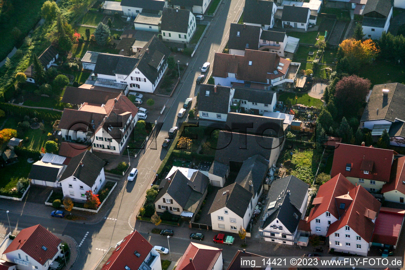 Vue d'oiseau de Quartier Herxheim in Herxheim bei Landau dans le département Rhénanie-Palatinat, Allemagne