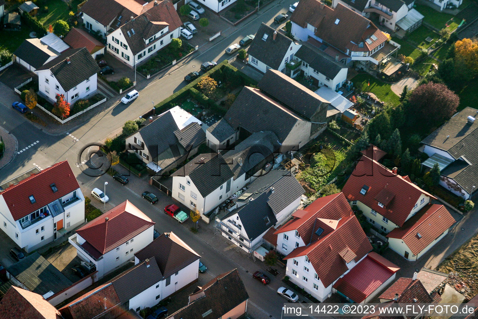 Quartier Herxheim in Herxheim bei Landau dans le département Rhénanie-Palatinat, Allemagne vue du ciel