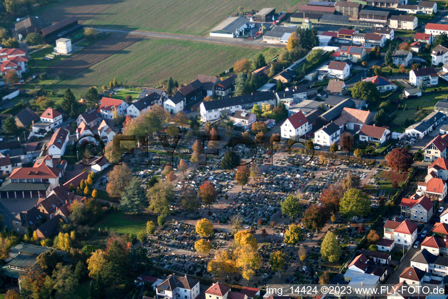 Enregistrement par drone de Quartier Herxheim in Herxheim bei Landau dans le département Rhénanie-Palatinat, Allemagne