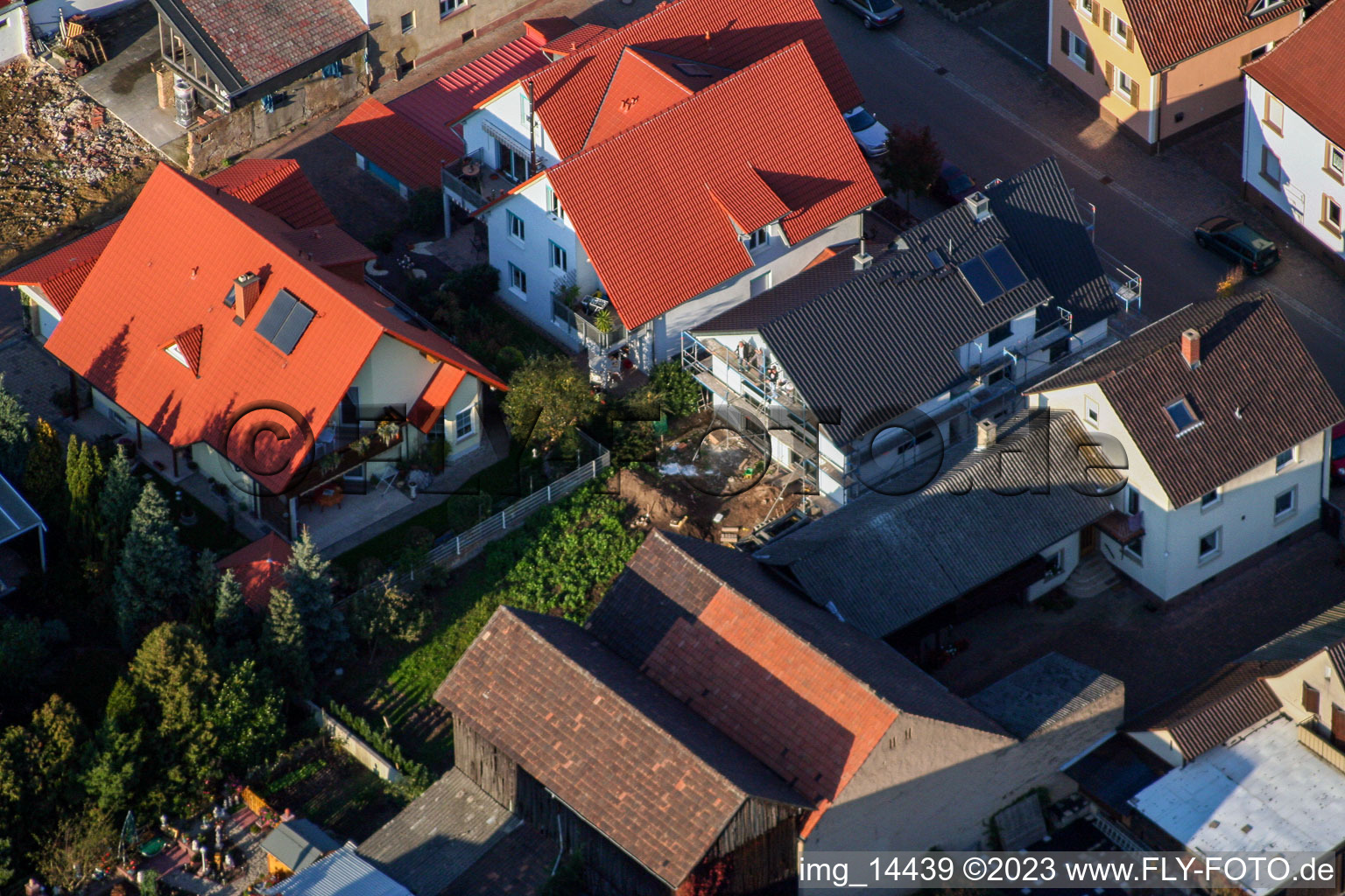 Quartier Herxheim in Herxheim bei Landau dans le département Rhénanie-Palatinat, Allemagne d'en haut