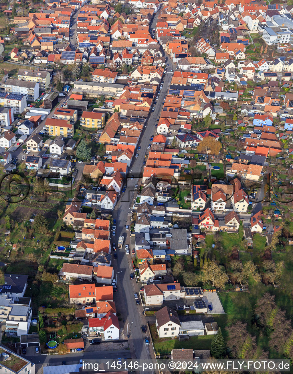 Photographie aérienne de Luitpoldstr à Herxheim bei Landau dans le département Rhénanie-Palatinat, Allemagne