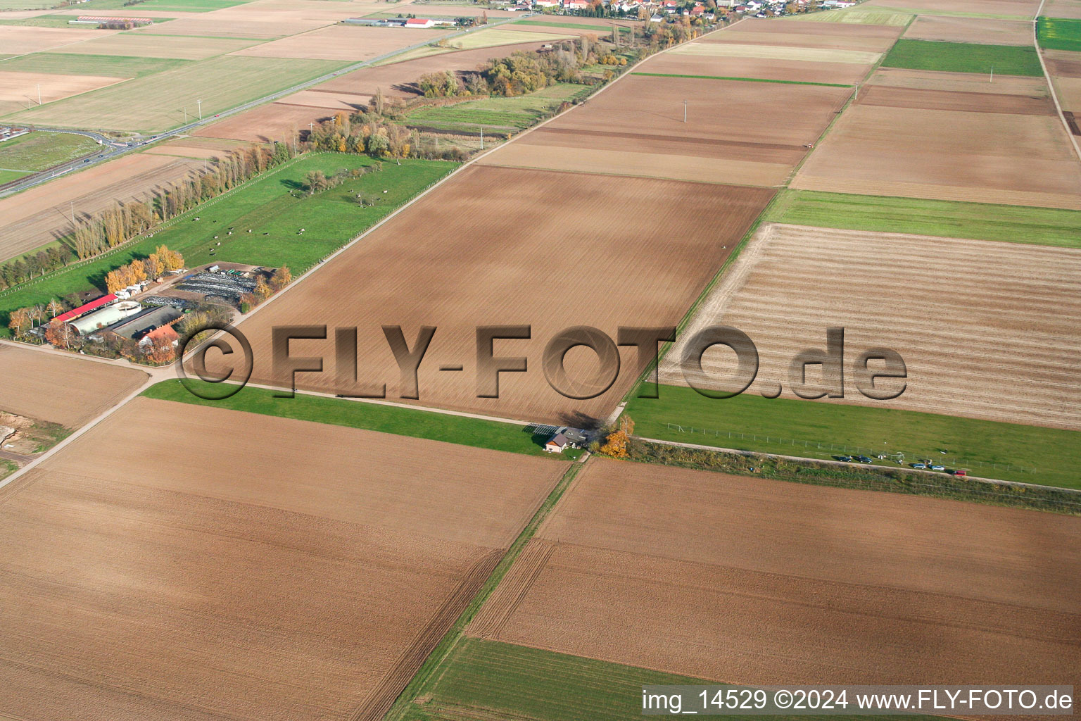 Photographie aérienne de Aérodrome modèle à Offenbach an der Queich dans le département Rhénanie-Palatinat, Allemagne
