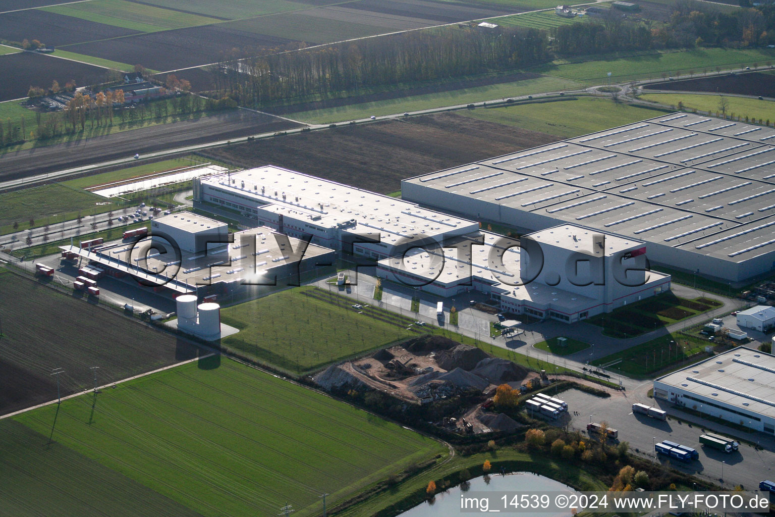 Quartier Ottersheim in Ottersheim bei Landau dans le département Rhénanie-Palatinat, Allemagne vue du ciel