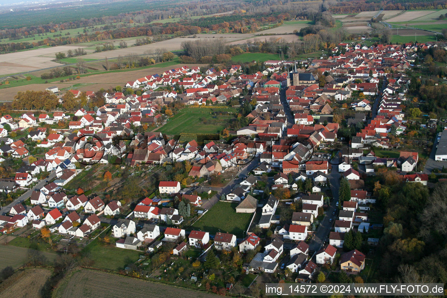 Enregistrement par drone de Quartier Geinsheim in Neustadt an der Weinstraße dans le département Rhénanie-Palatinat, Allemagne