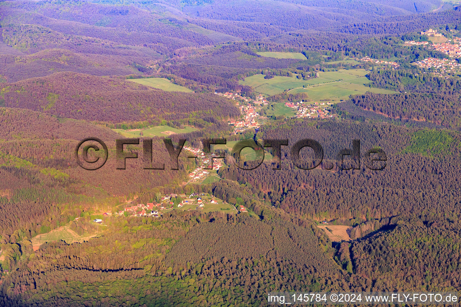 Vue aérienne de Quartier de Wildenguth et Saegemuhle à Reipertswiller dans le département Bas Rhin, France
