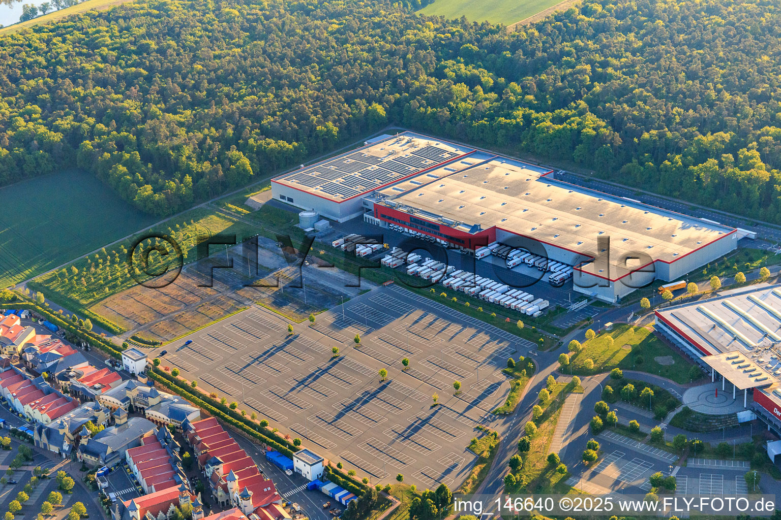 Vue aérienne de Warema à le quartier Bettingen in Wertheim dans le département Bade-Wurtemberg, Allemagne