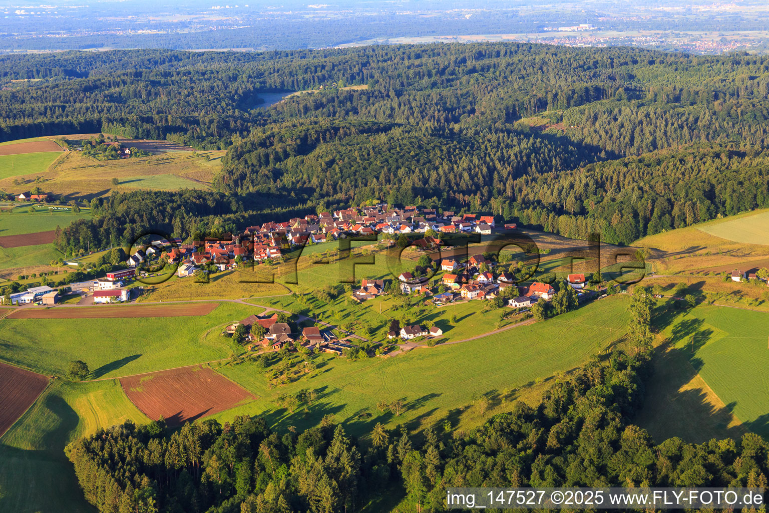 Vue aérienne de Quartier dur à le quartier Ottoschwanden in Freiamt dans le département Bade-Wurtemberg, Allemagne