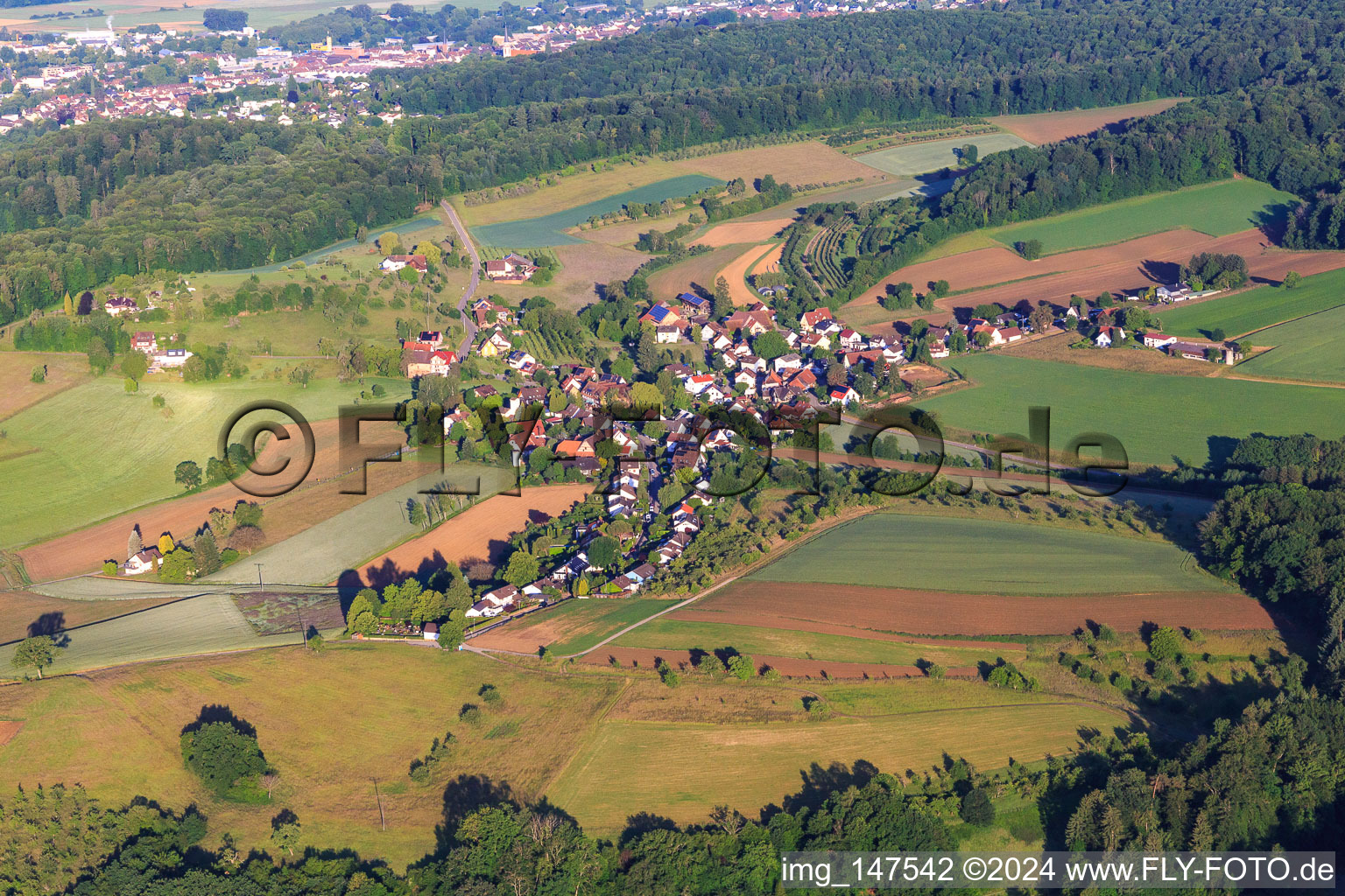 Vue aérienne de Quartier Maleck vu de l'est à le quartier Windenreute in Emmendingen dans le département Bade-Wurtemberg, Allemagne