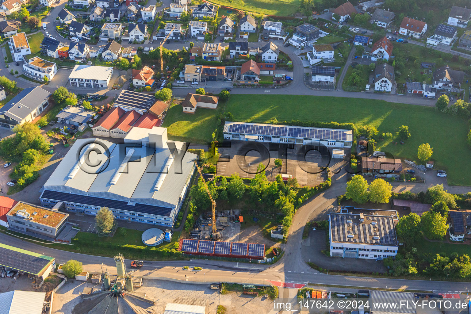Vue aérienne de Werner Gießler GmbH à Elzach dans le département Bade-Wurtemberg, Allemagne