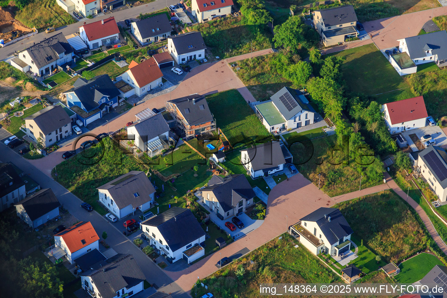 Nouvelle zone de développement K2 à Kandel dans le département Rhénanie-Palatinat, Allemagne hors des airs