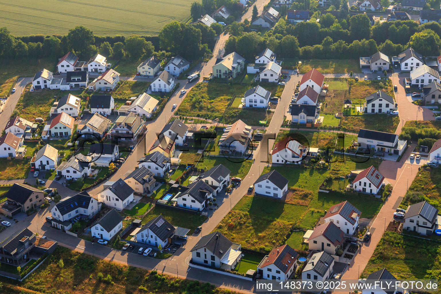 Nouvelle zone de développement K2 à Kandel dans le département Rhénanie-Palatinat, Allemagne vue du ciel