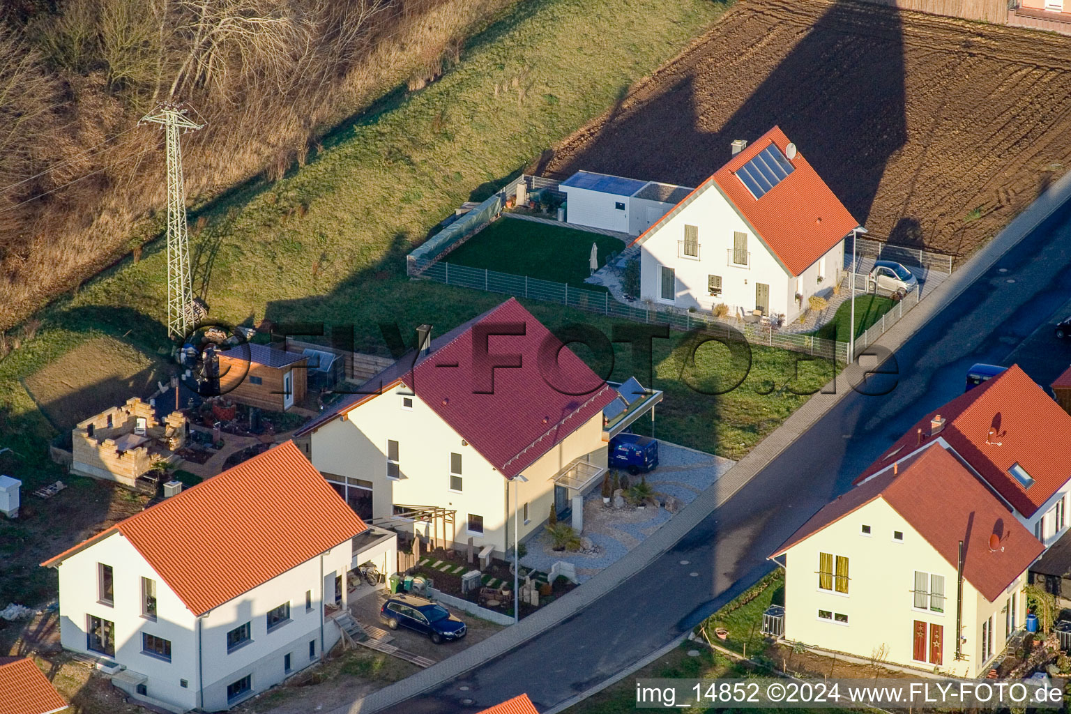 Quartier Schaidt in Wörth am Rhein dans le département Rhénanie-Palatinat, Allemagne d'un drone