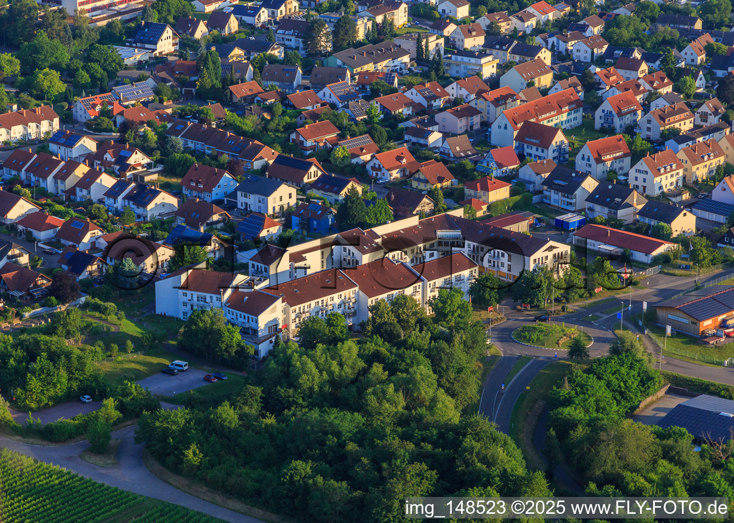 Vue aérienne de Résidence Pro Seniore à Bad Bergzabern dans le département Rhénanie-Palatinat, Allemagne