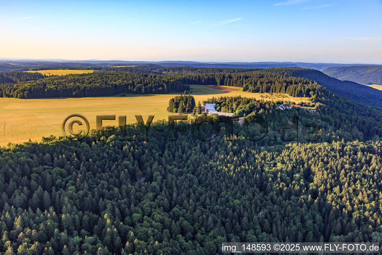 Vue aérienne de Site de vol à voile de Klippeneck - Association des groupes de vol à voile de Klippeneck à Denkingen dans le département Bade-Wurtemberg, Allemagne