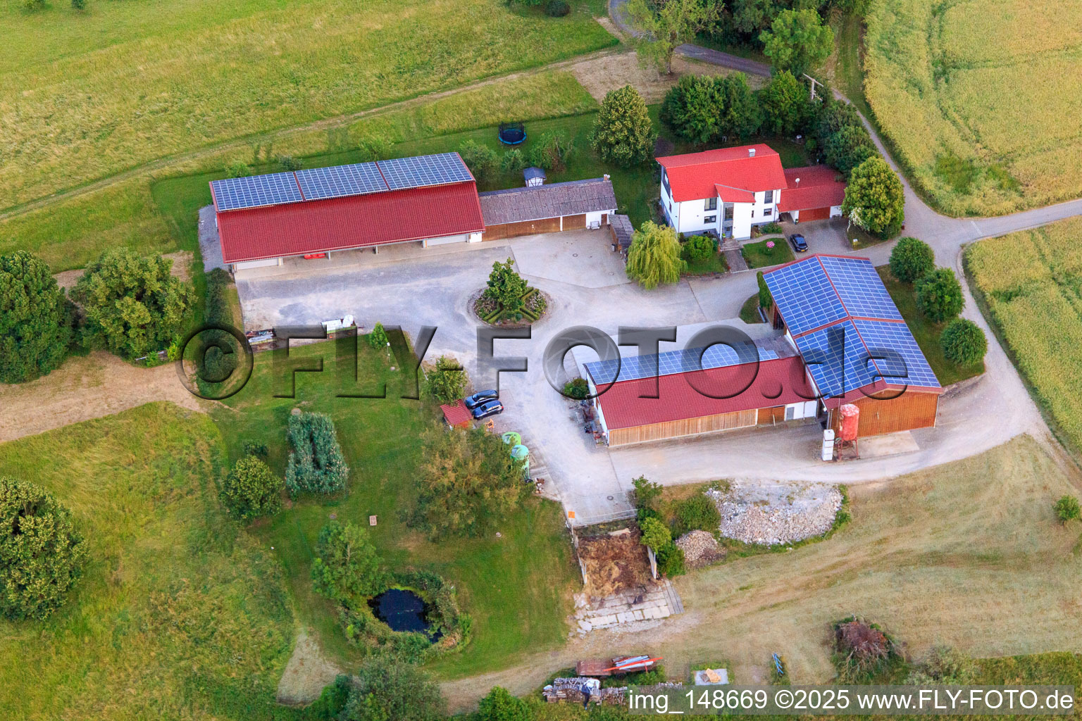 Vue aérienne de Riedtalhof Erzingen à Dormettingen dans le département Bade-Wurtemberg, Allemagne
