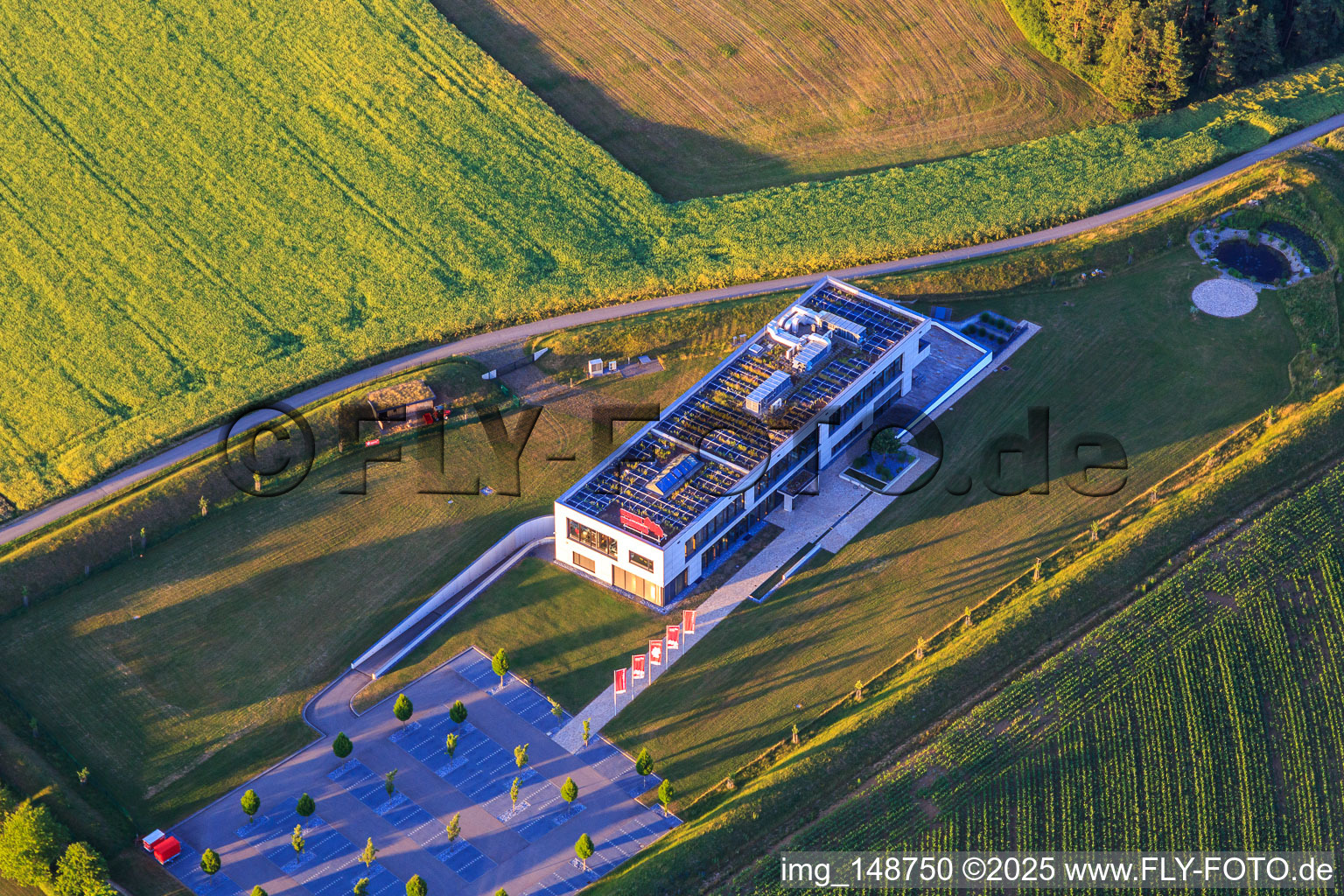 Vue aérienne de Werner Wohnbau GmbH & Co KG à Niedereschach dans le département Bade-Wurtemberg, Allemagne