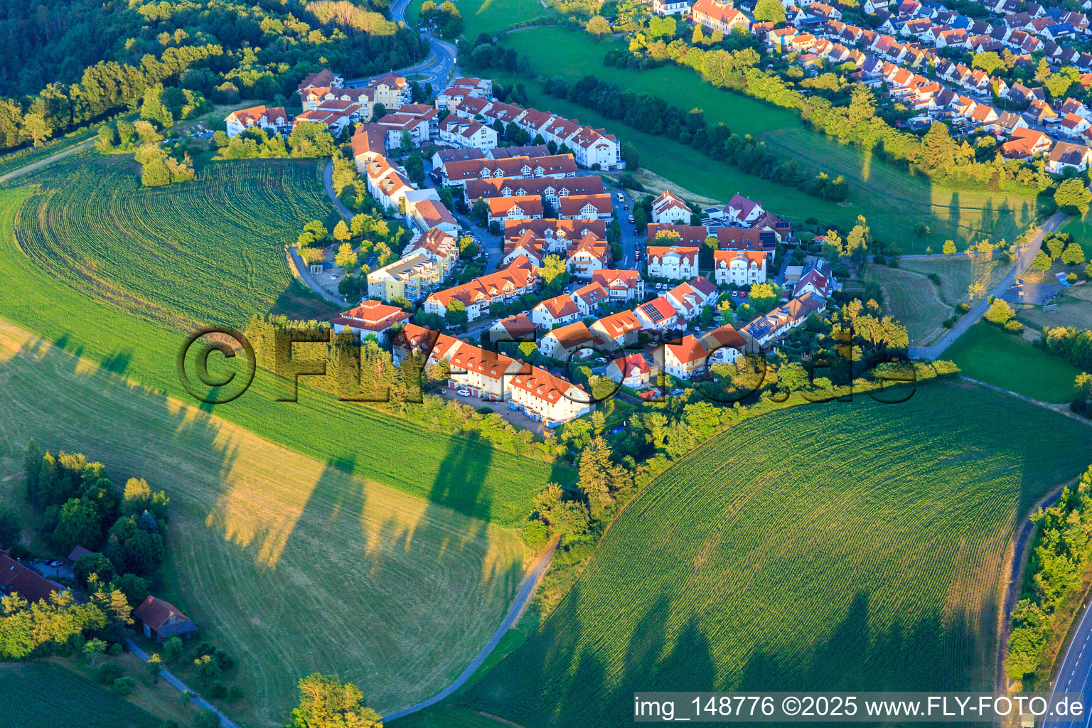 Photographie aérienne de Nouvelle zone de développement Hegneberg (Überlinger Straße) du nord-ouest à Rottweil dans le département Bade-Wurtemberg, Allemagne