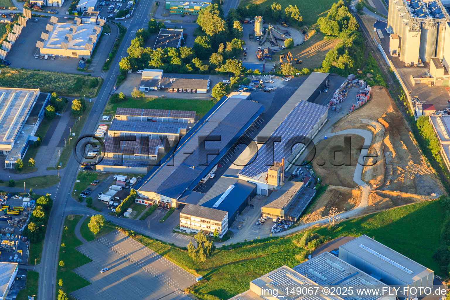 Vue aérienne de Schäflein Logistics GmbH à Horb am Neckar dans le département Bade-Wurtemberg, Allemagne