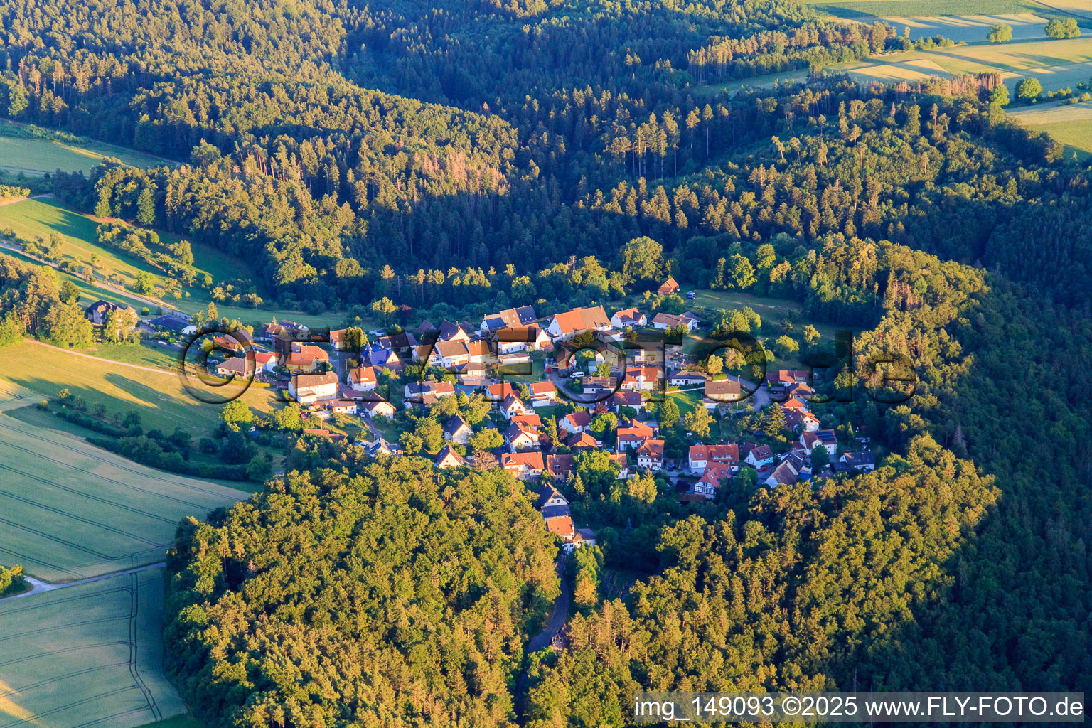 Vue aérienne de Quartier d'Obere Höfe vu du nord-ouest à le quartier Isenburg in Horb am Neckar dans le département Bade-Wurtemberg, Allemagne