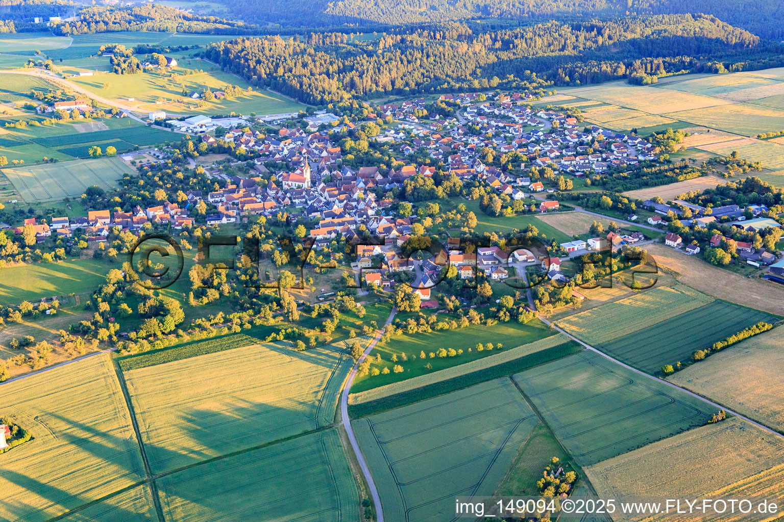 Vue aérienne de Vue du nord à le quartier Betra in Horb am Neckar dans le département Bade-Wurtemberg, Allemagne