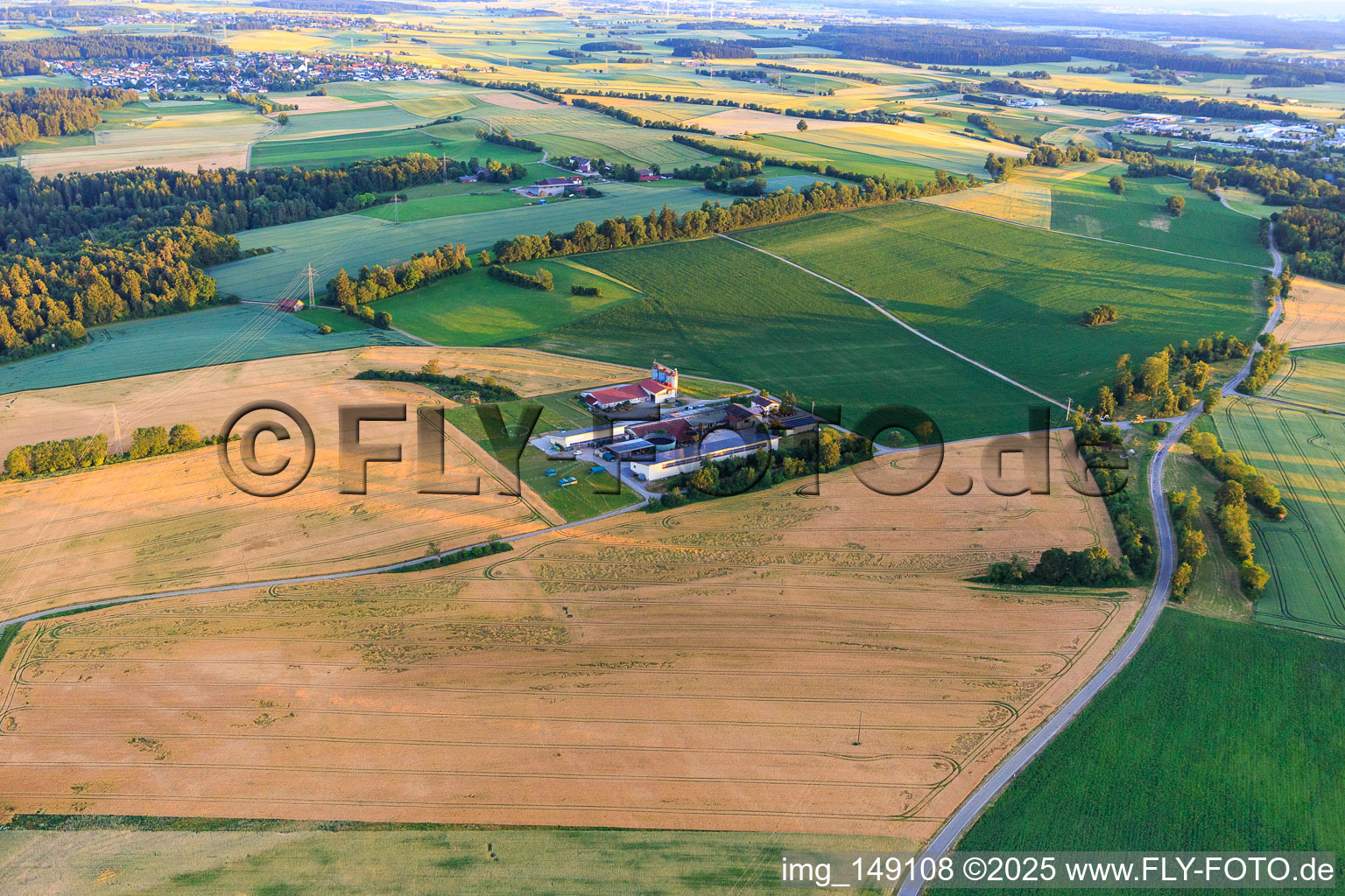 Vue aérienne de Ferme de frênes par Krystyna Laskowski à Dornhan dans le département Bade-Wurtemberg, Allemagne