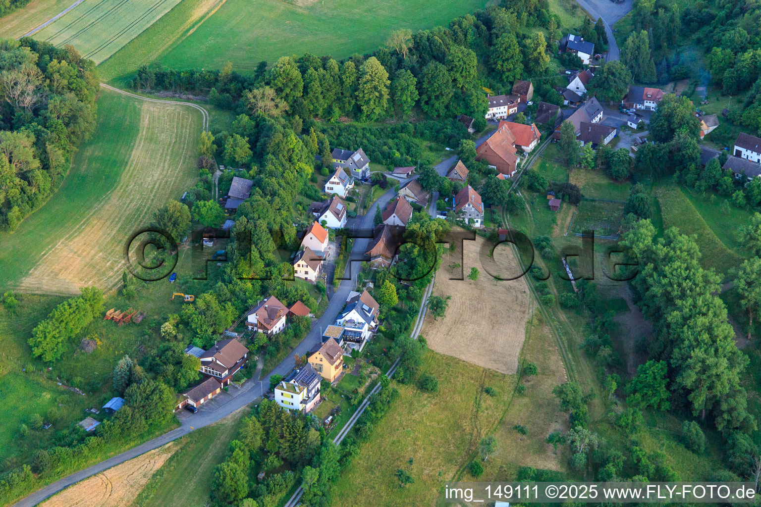 Vue aérienne de Rue Brachfelder à Dornhan dans le département Bade-Wurtemberg, Allemagne