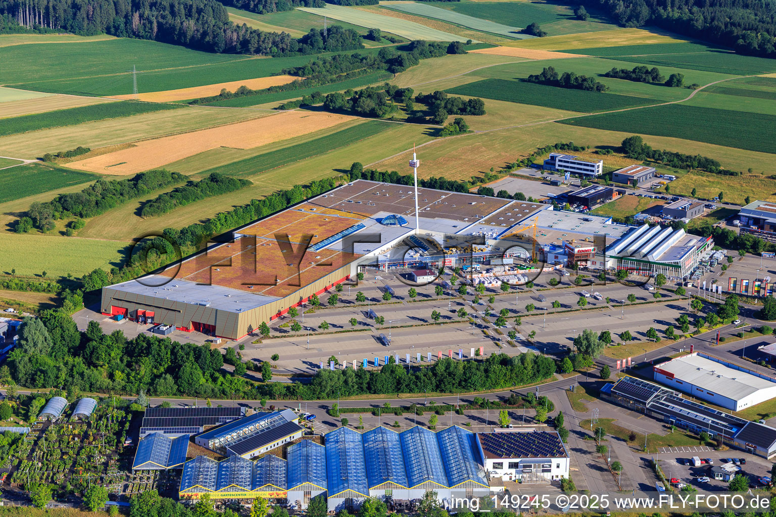 Vue aérienne de Centre Forêt-Noire-Baar à le quartier Weilersbach in Villingen-Schwenningen dans le département Bade-Wurtemberg, Allemagne