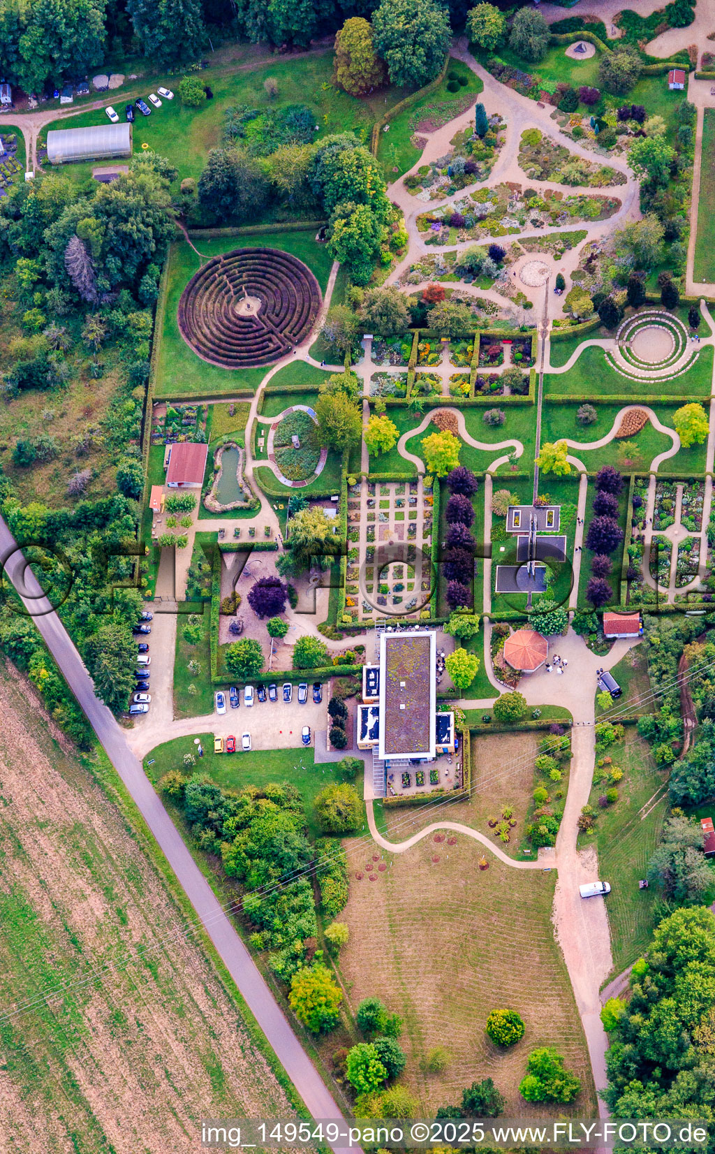Vue aérienne de Jardin des Sens à Merzig dans le département Sarre, Allemagne